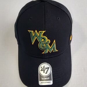 William and Mary University Tribe 47 Brand MVP Hat Adjustable Black Griffin Cap